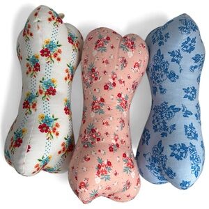 Handmade Floral Neck Bone Pillow Set of 3‎ – 11”x4”